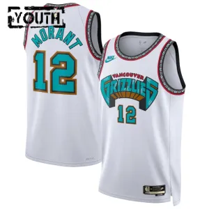 Camiseta Memphis Grizzlies Ja Morant Classic Edition 2024-25 Blanco Swingman para Niño