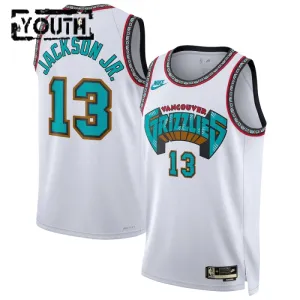 Camiseta Memphis Grizzlies Jaren Jackson JR Classic Edition 2024-25 Blanco Swingman para Niño