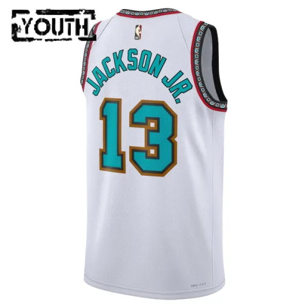 Camiseta Memphis Grizzlies Jaren Jackson JR Classic Edition 2024-25 Blanco Swingman para Niño