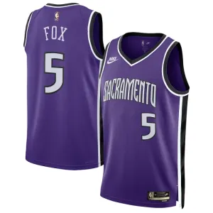 Camiseta Sacramento Kings De Aaron Fox Classic Edition 2024-25 Púrpura Swingman para Hombre