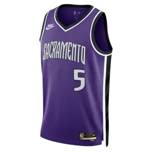 Camiseta Sacramento Kings De Aaron Fox Classic Edition 2024-25 Púrpura Swingman para Hombre