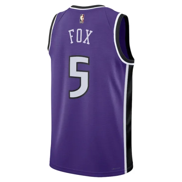 Camiseta Sacramento Kings De Aaron Fox Classic Edition 2024-25 Púrpura Swingman para Hombre